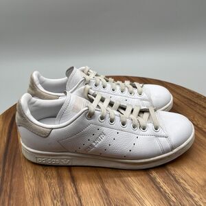 Adidas Stan Smith Shoes Womens Size 6.5 White Leather Casual Comfort Walking